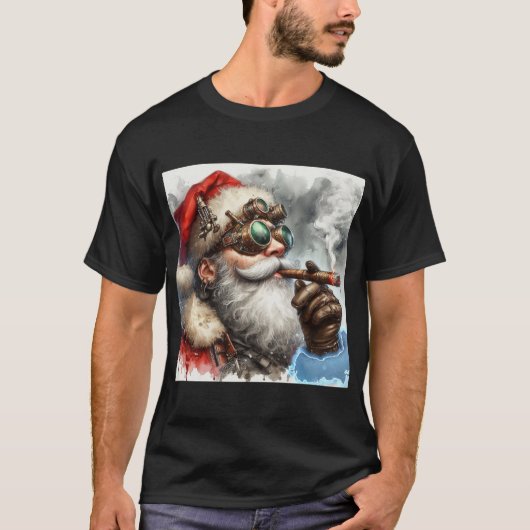 De Kerstman doet Steampunk! T-shirt (Voorkant)