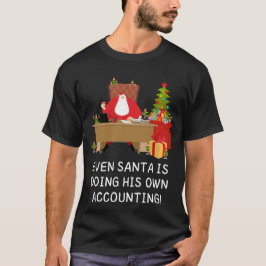 De Kerstman doet zijn boekhoudingsboekhouder T-shirt