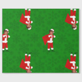 De Kerstman Donald Trump Lelijke Kerst Cadeaupapier (Vlak)