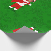 De Kerstman Donald Trump Lelijke Kerst Cadeaupapier (Hoek)