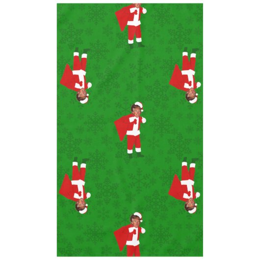 De Kerstman Donald Trump Lelijke Kerst Tafelkleed (Voorkant)