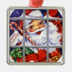 De Kerstman door de Comités van het Venster Metalen Ornament