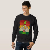 De Kerstman Elf Matching Groep Kerstfeest Pyjama Trui (Voorkant volledig)