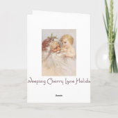 De Kerstman en Baby door de Kaart van de Plooi van (Achterkant)