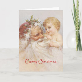 De Kerstman en Baby door de Kaart van de Plooi van