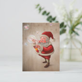 De Kerstman en de bellenzeep Feestdagenkaart (Staand voorkant)