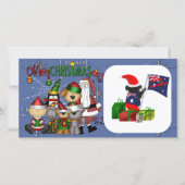 De Kerstman en de bende Feestdagenkaart (Voorkant)