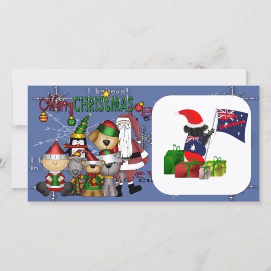 De Kerstman en de bende Feestdagenkaart (Voorkant)