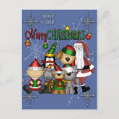 De Kerstman en de bende Feestdagenkaart (Voorkant)