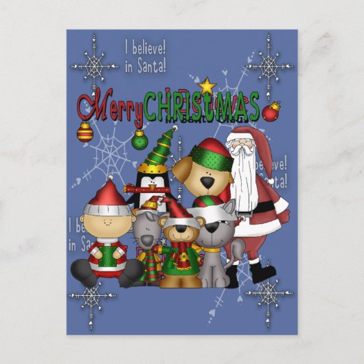 De Kerstman en de bende Feestdagenkaart (Voorkant)