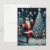 De Kerstman en de dansende skeletten Briefkaart (Voorkant / Achterkant)