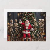 De Kerstman en de dansende skeletten Briefkaart (Voorkant / Achterkant)