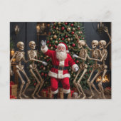 De Kerstman en de dansende skeletten Briefkaart (Voorkant)