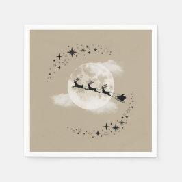 De kerstman en de maanservetten servet