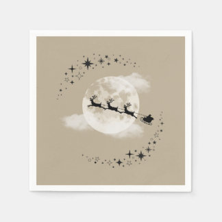 De kerstman en de maanservetten servet