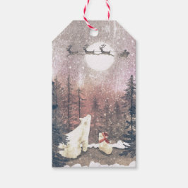 De Kerstman en de Polar Beren Cadeaulabel