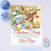 De Kerstman en de Reindester van de Bar van de dou Flyer (Enkel)