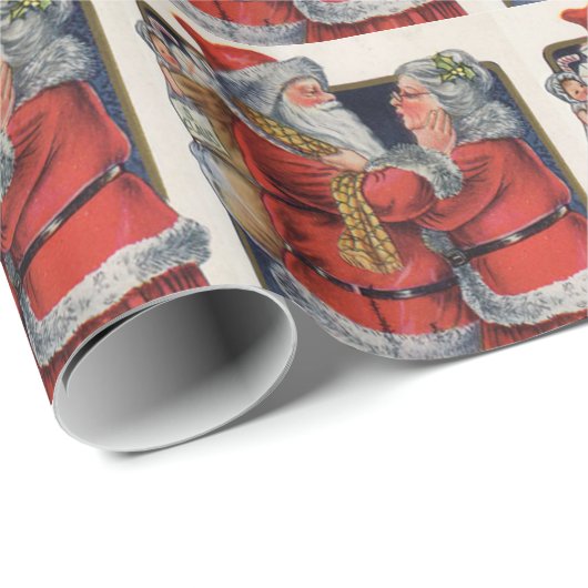 De kerstman en het MRS. Cadeaupapier (Rol Hoek)