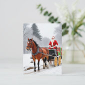 De Kerstman en het vijfpotige paard Briefkaart (Staand voorkant)