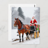 De Kerstman en het vijfpotige paard Briefkaart (Voorkant / Achterkant)
