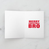 De Kerstman en Rudolph van Bros van Kerstmis Feestdagen Kaart (Binnen)