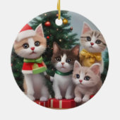 De Kerstman en zijn elven Keramisch Ornament (Achterkant)