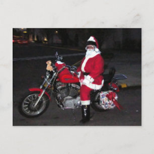 De Kerstman en zijn fiets23 Feestdagenkaart