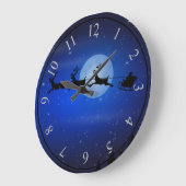 De Kerstman en zijn herders vliegen 's nachts. Grote Klok (Hoek)