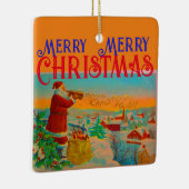 De kerstman en zijn Kerst Hoorn Ornament (Rechts)