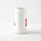 De kerstman en zijn kerstcadeautjes bierpul (Center)