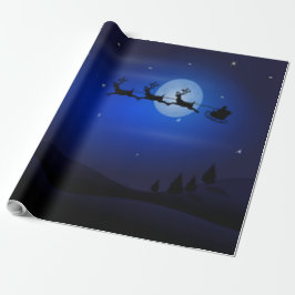 De Kerstman en zijn rendier - Cadeaupapier