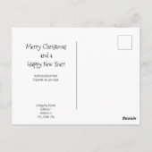 De Kerstman en zijn slee in de nachtelijke hemel Briefkaart (Achterkant)