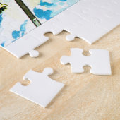 De kerstman en zijn slee legpuzzel (Zijkant)