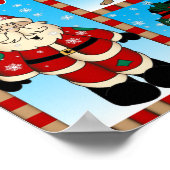 De Kerstman en zijn wintervrienden Poster (Hoek)