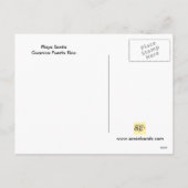 De Kerstman Engelse Guanica Puerto Rico van Playa Feestdagenkaart (Achterkant)