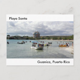 De Kerstman Engelse Guanica Puerto Rico van Playa Feestdagenkaart