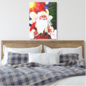 De Kerstman Fee Canvas Afdruk (Insitu (Slaapkamer))