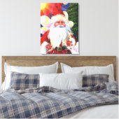 De Kerstman Fee Canvas Afdruk (Insitu (Slaapkamer))