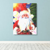 De Kerstman Fee Canvas Afdruk (Insitu (Houten vloer))