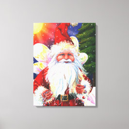 De Kerstman Fee Canvas Afdruk