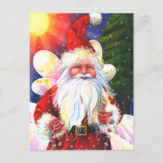 De Kerstman Fee Feestdagenkaart (Voorkant)