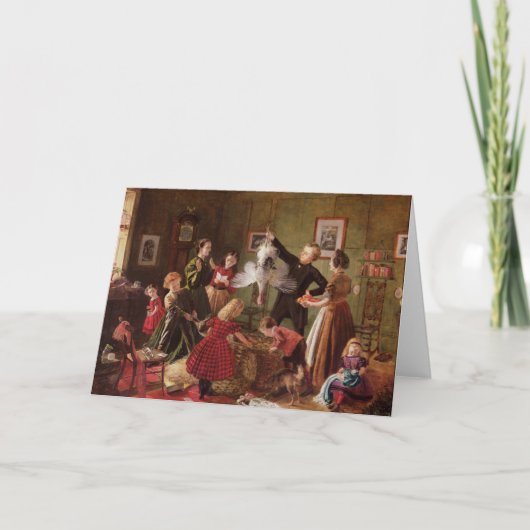 De kerstman feestdagen kaart (Voorkant)