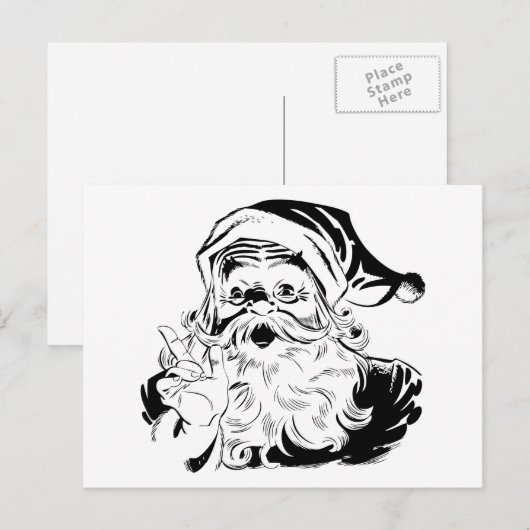 De Kerstman Feestdagenkaart (Voorkant / Achterkant)