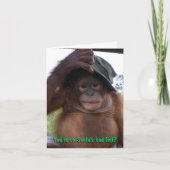 De Kerstman gekscheert Ongehoorzaam of Nice Feestdagen Kaart (Voorkant)