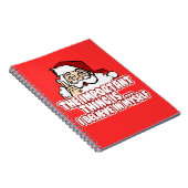 De kerstman gelooft in zichzelf notitieboek (Rechterzijde)