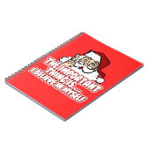 De kerstman gelooft in zichzelf notitieboek (Linkerzijde)