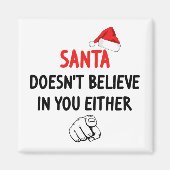 De Kerstman gelooft niet Magneet (Voorkant)