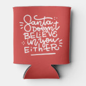 De Kerstman gelooft ook niet in jou Blikjeskoeler (Voorkant)