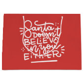 De Kerstman gelooft ook niet in jou Groot Cadeauzakje (Voorkant)