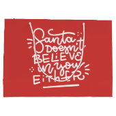 De Kerstman gelooft ook niet in jou Groot Cadeauzakje (Achterkant)